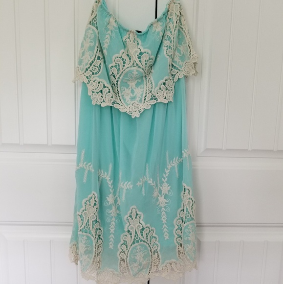 Hot & Delicious Dresses & Skirts - Strapless lace dress